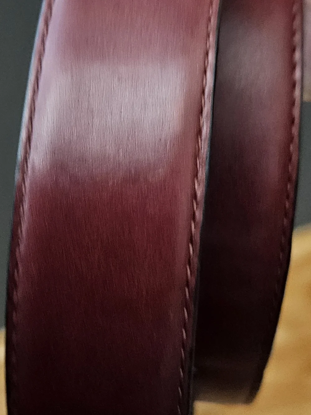 VINTAGE Yves Saint Laurent CASSANDRE ,CHERRY MORELLO LEATHER BELT